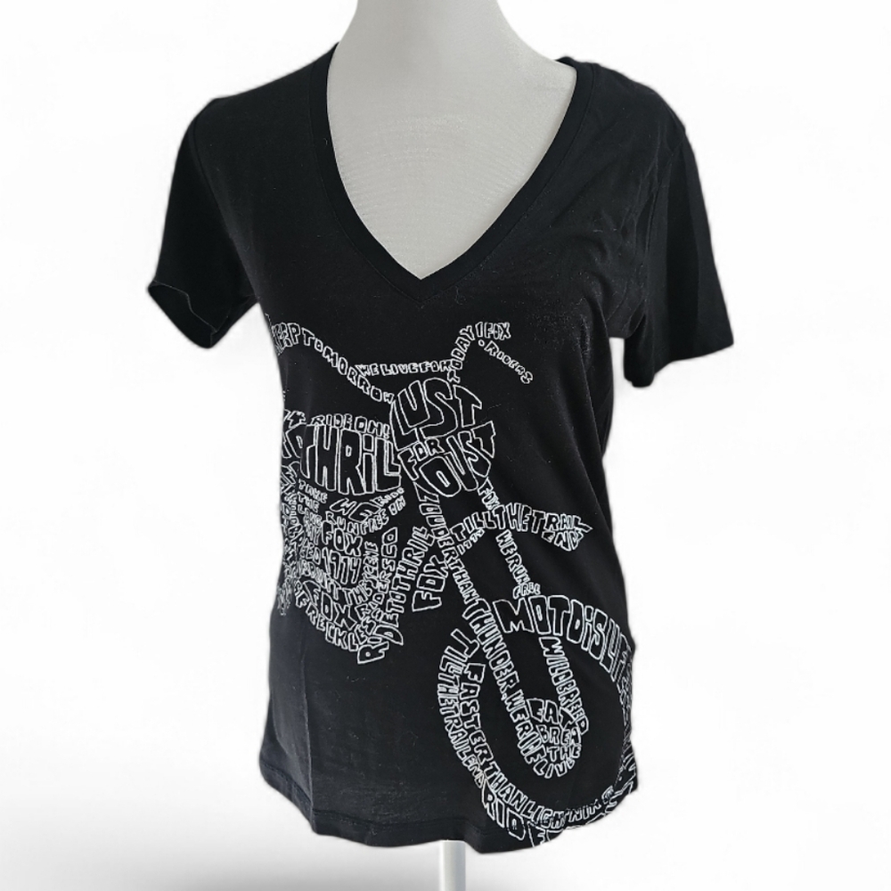 Fox Racing V-Neck Graphic Short Sleeve Small